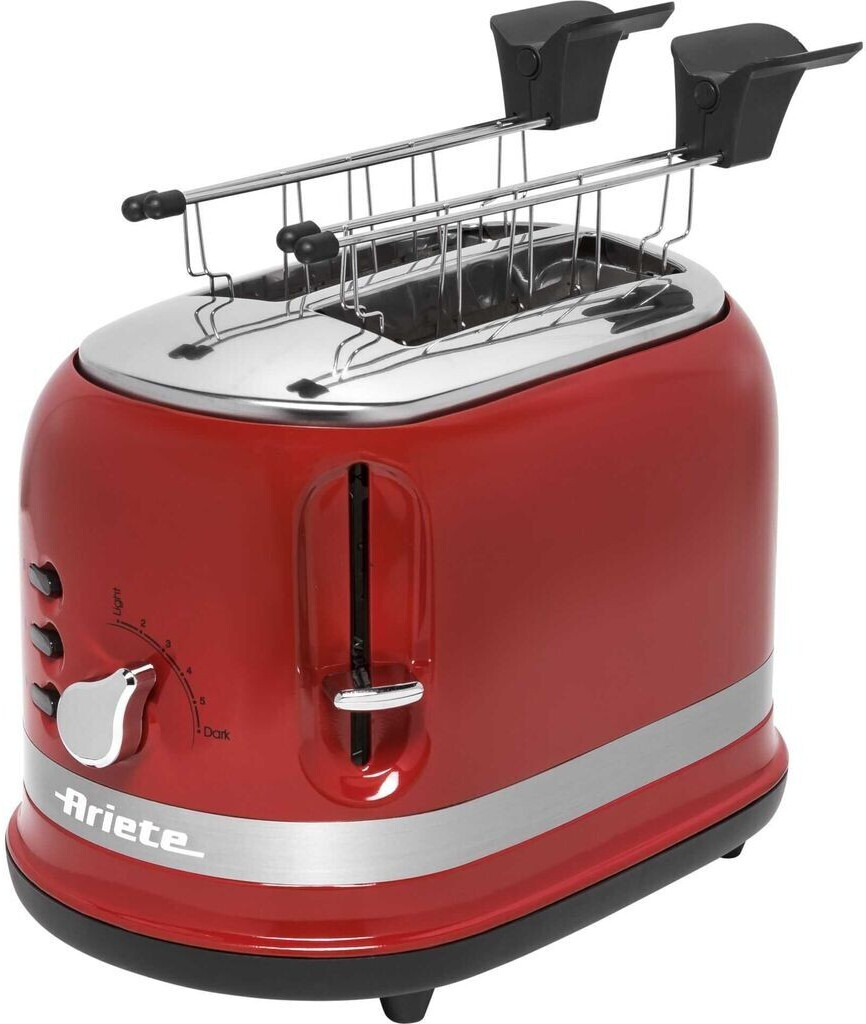 توستر دو شیار قرمز آریته ایتالیا مدل Ariete 0149/00 | طراحی جمع‌وجور با عملکرد یخ‌ زدایی